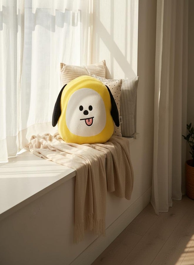 MINISO BT21 CHIMMY Head-Shaped Plush Pillow 16 Inch | Soft Character Cushion Toy - Image 4